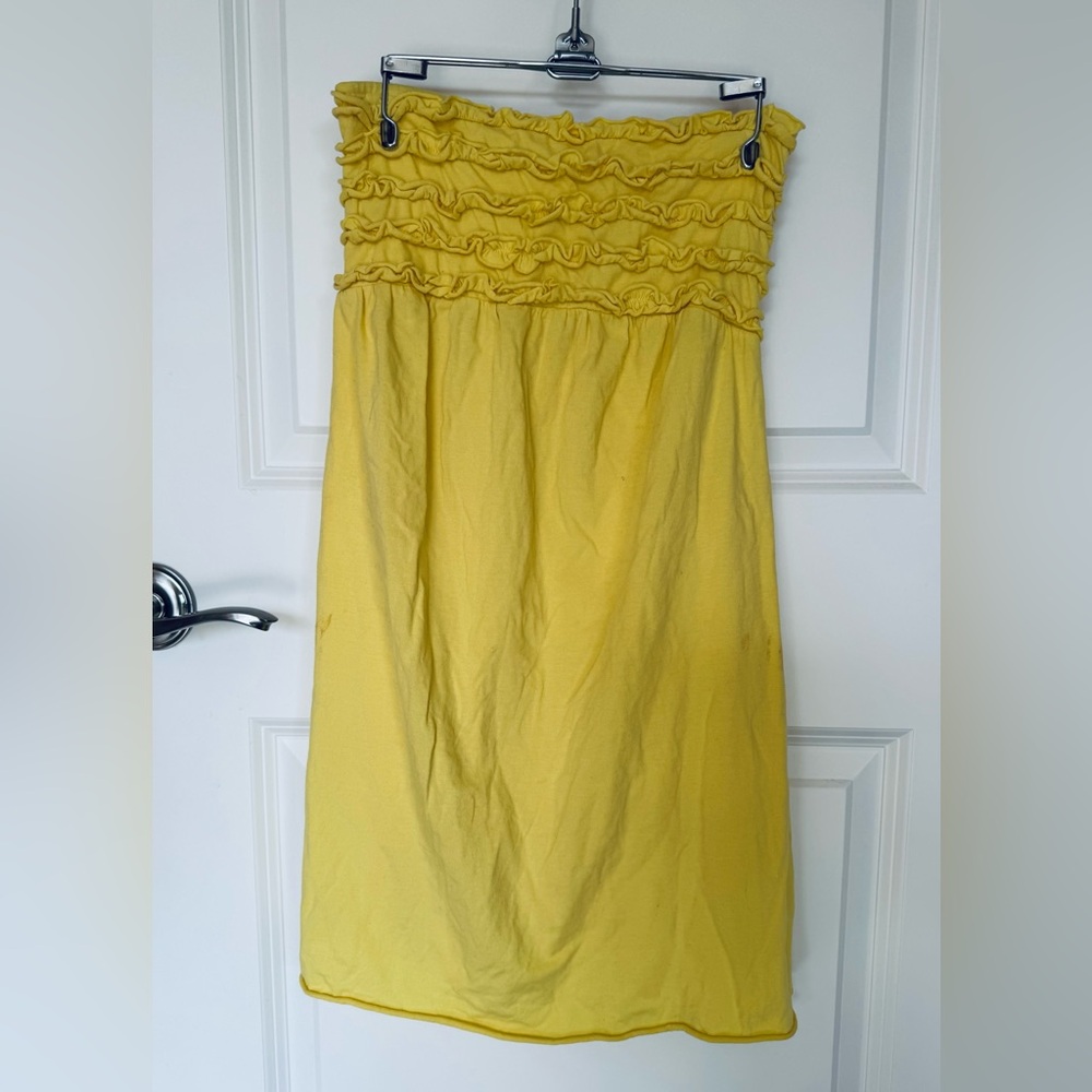 Xhilaration Sunny Yellow Smocked Top